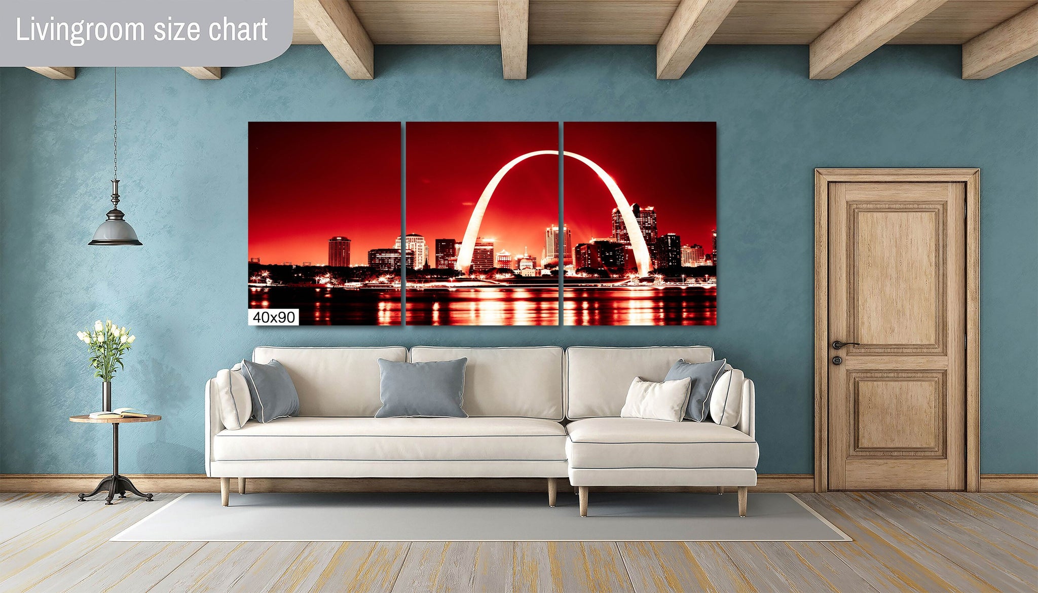 St Louis Arch Red