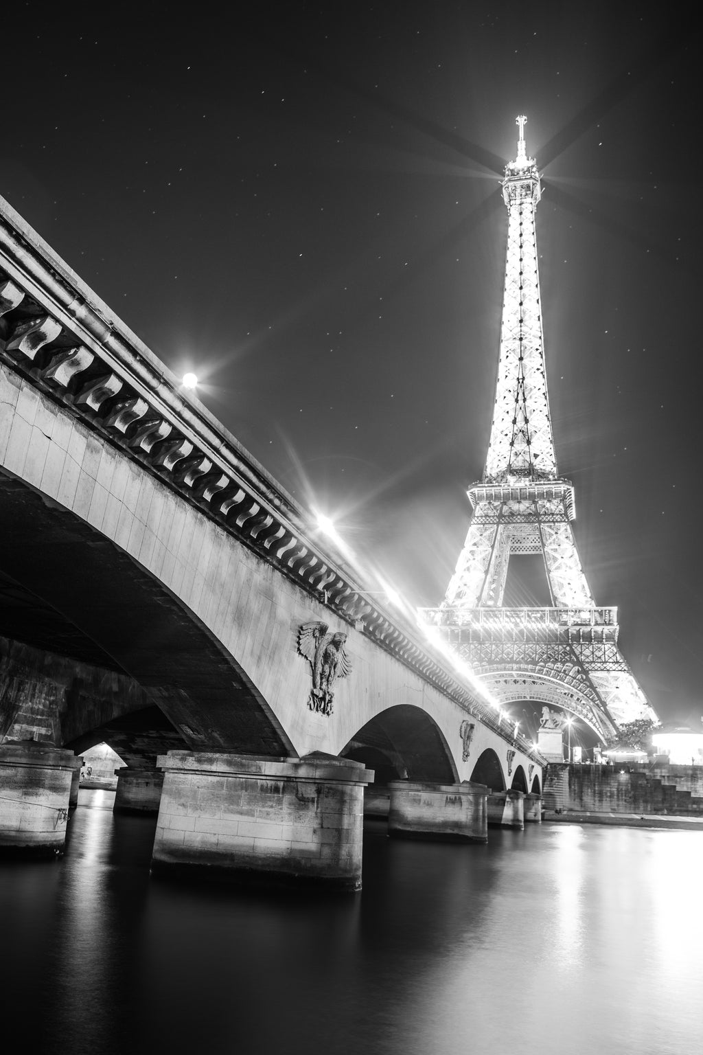 Eiffel Tower B&W