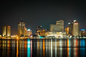 New Orleans Skyline Color