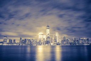 Downtown New York City Skyline with Freedom Tower