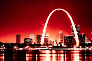 St Louis Arch Red