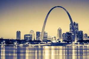St Louis Arch Blue