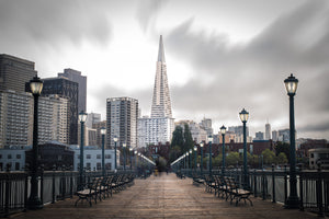 Downtown San Fransico from Pier 7 With TransAmerica Building